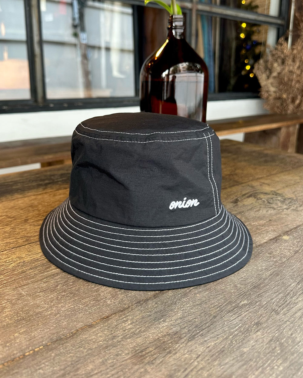 Onion Onion Collection Nylon Bucket Hat Black