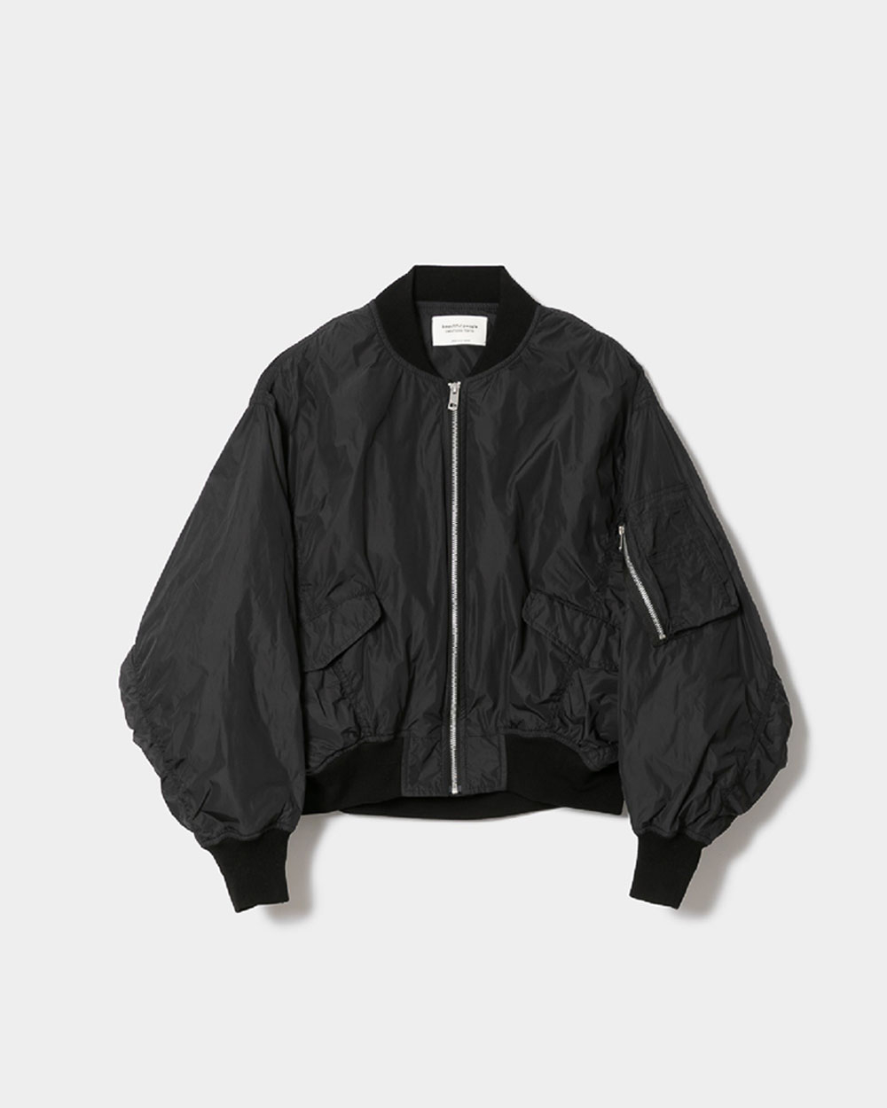 Onion - Beautiful People - Nylon Twill MA-1 Blouson - Black