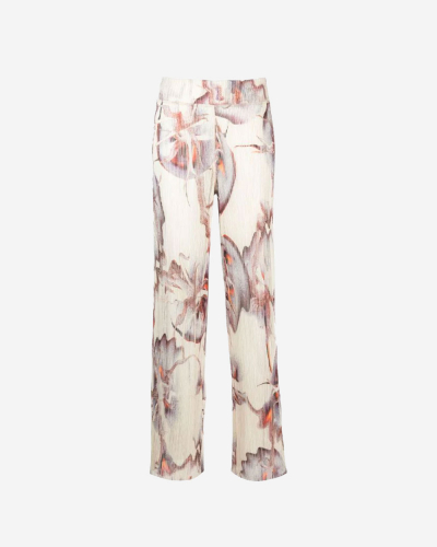 Gazpacho Mesh Plissé Pant - Snow Tomato Mouse