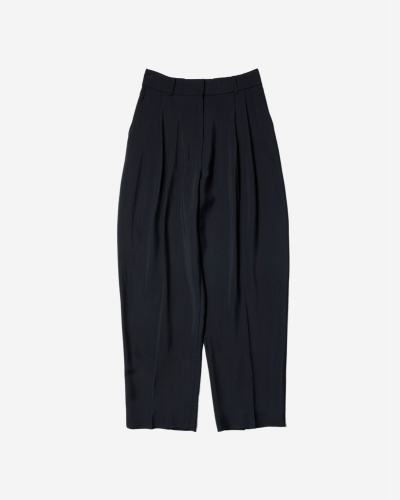 Double Pleat Pant - Darkest Navy