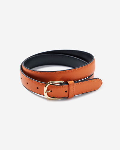 Slim Belt Full Grain - Orange