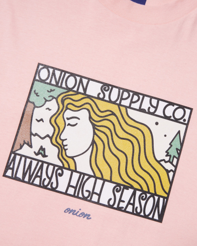 Always High Season - A Woman Boxy T-Shirt - Salmon