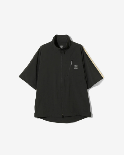 S.L. S/S Zipped Trail Shirt - N/PU Ripstop - Black