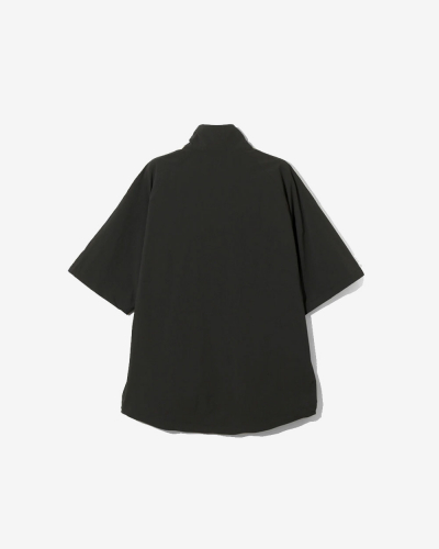 S.L. S/S Zipped Trail Shirt - N/PU Ripstop - Black