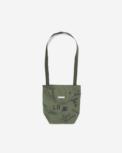 Shoulder Pouch - Olive Graffiti Print Ripstop