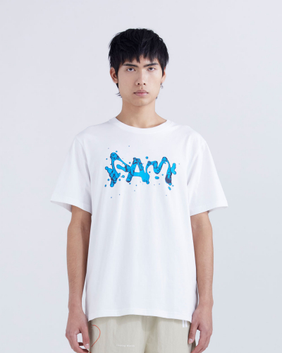 Splash SS Tee - White