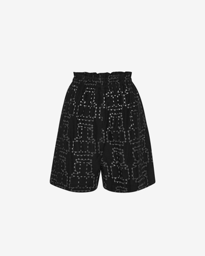 Waybill Shorts - Black Punched Boxes