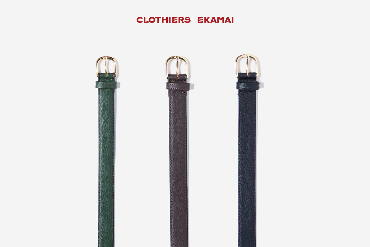 Clothiers Ekamai Slim Leather Belt 2021