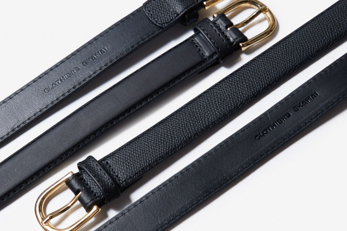 เข็มขัด Slim Leather Belt และ Slim Belt Full Grain จาก CLOTHIERS EKAMAI